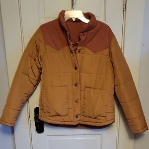Women's Stylish Brown Puffer Jacket